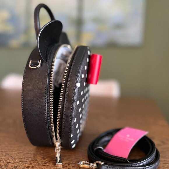 NWT! NEW! Kate Spade Disney x Kate Spade Minnie Top Handle Crossbody Bag - Picture 8 of 9